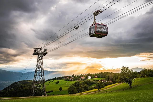 Seilbahn über dem Cañón del Chicamocha